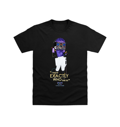 Black Printed T-shirt Front