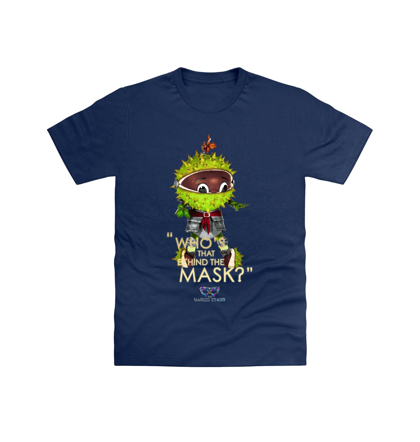 Navy Printed T-shirt Front