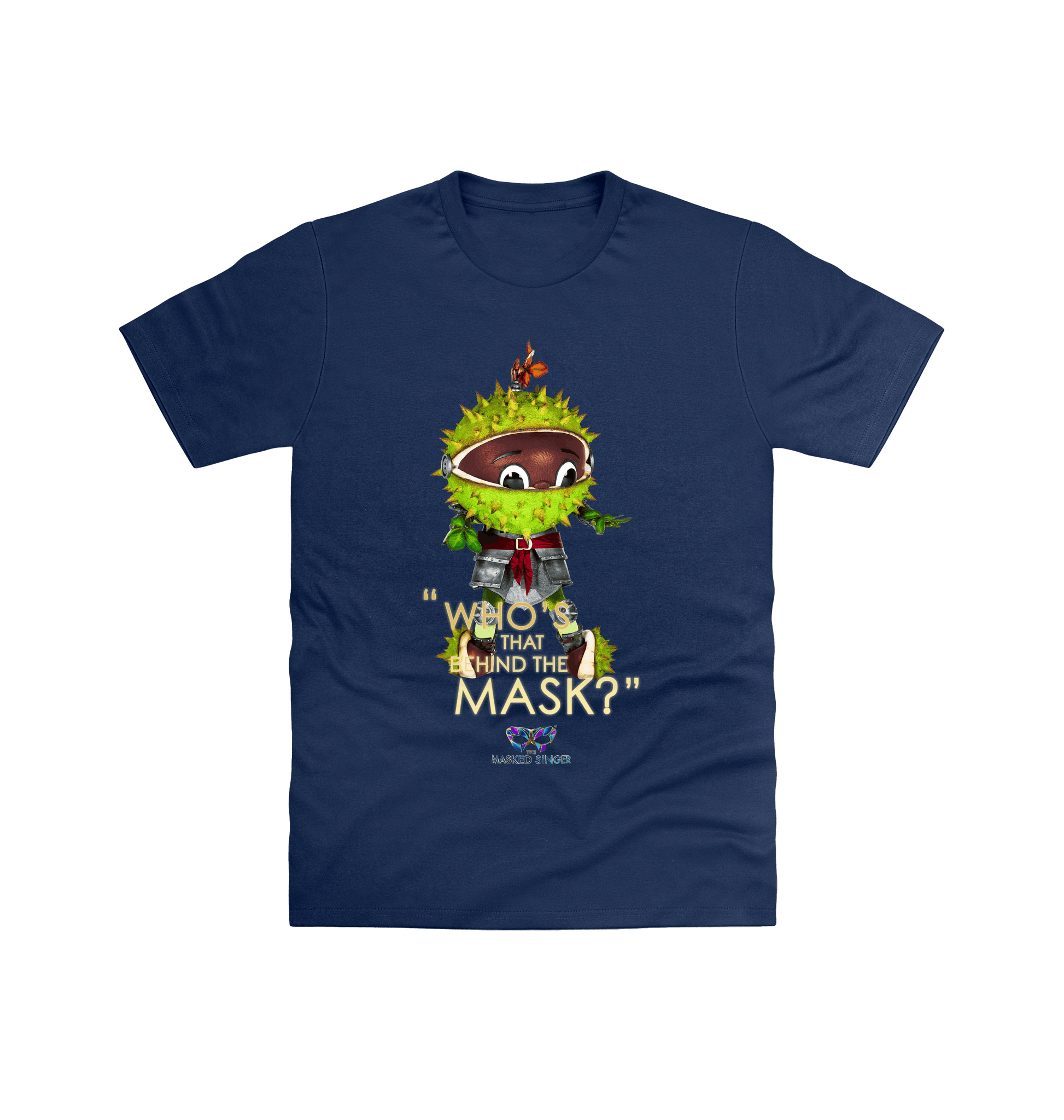 Navy Printed T-shirt Front