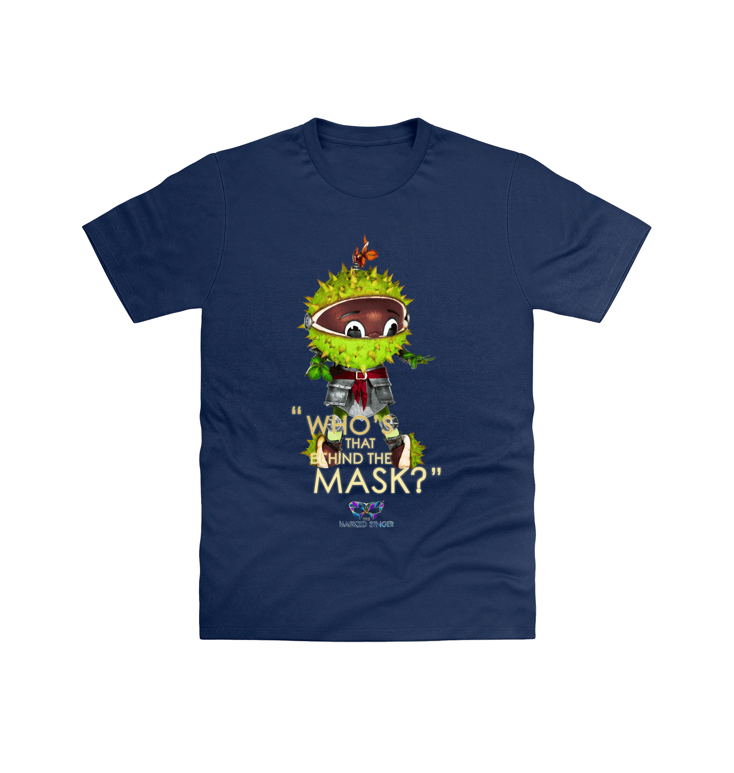 Navy Printed T-shirt Front