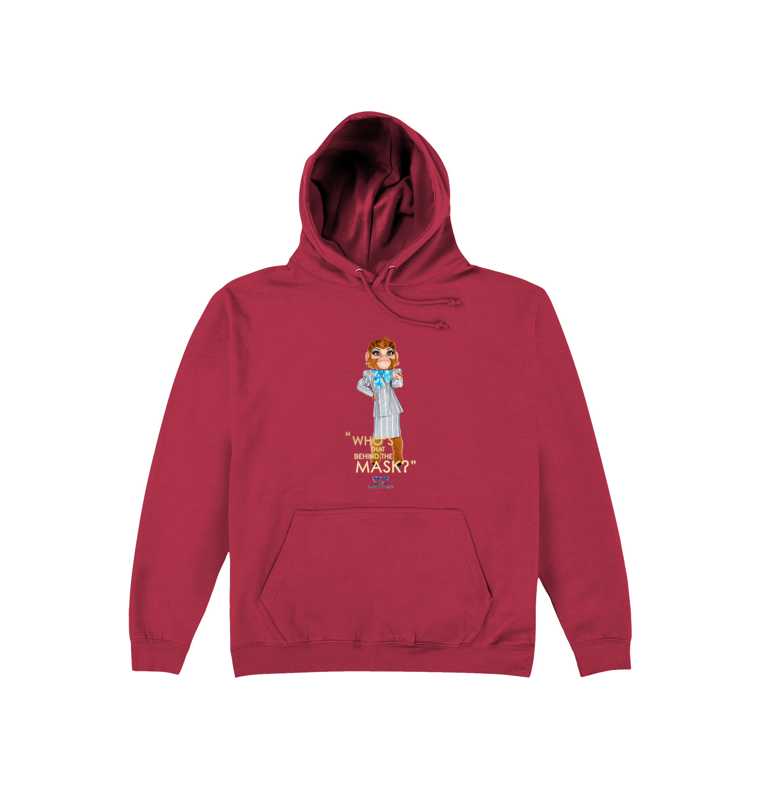 Brick Red Printed Hoody Front