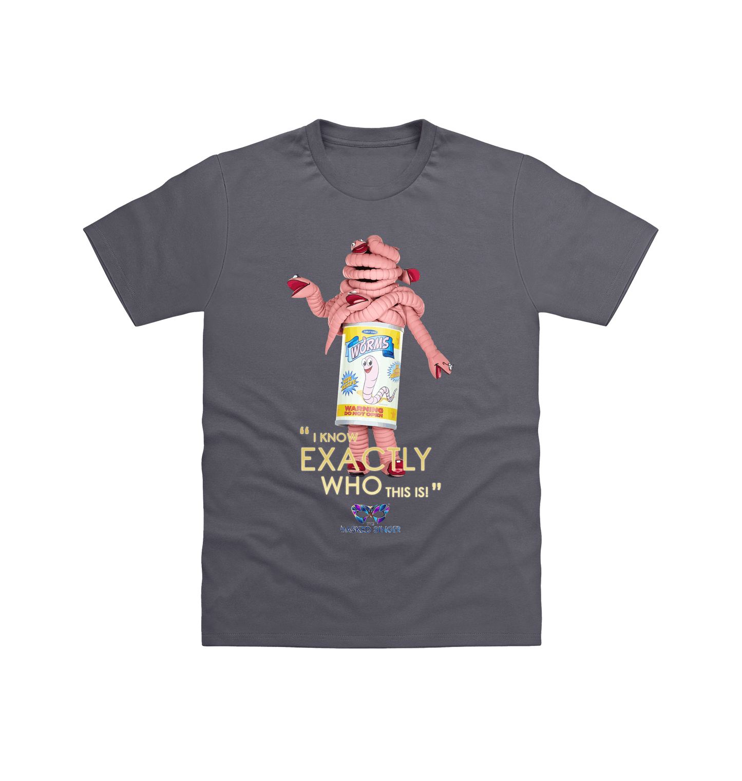 Charcoal Printed T-shirt Front