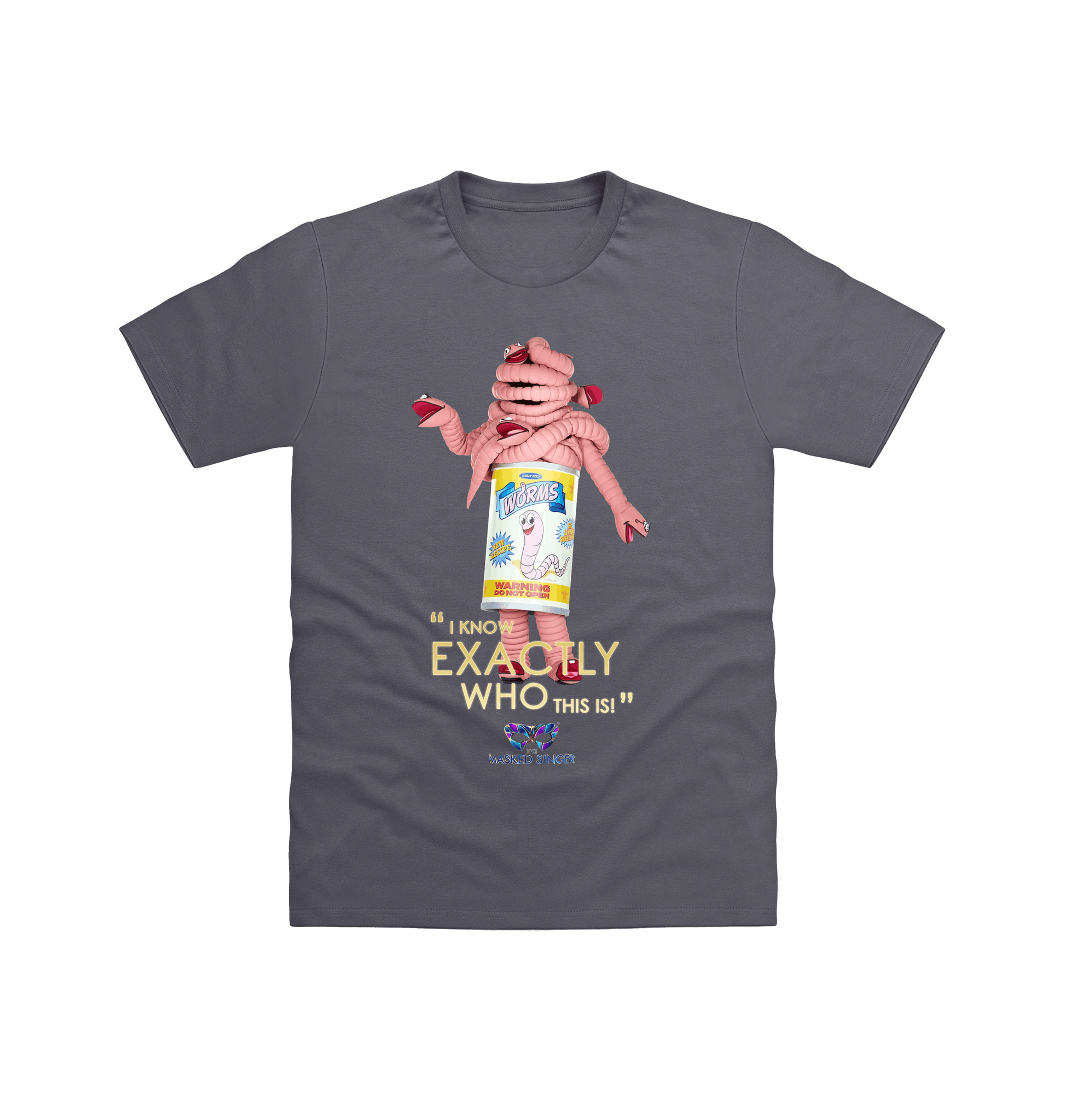 Charcoal Printed T-shirt Front