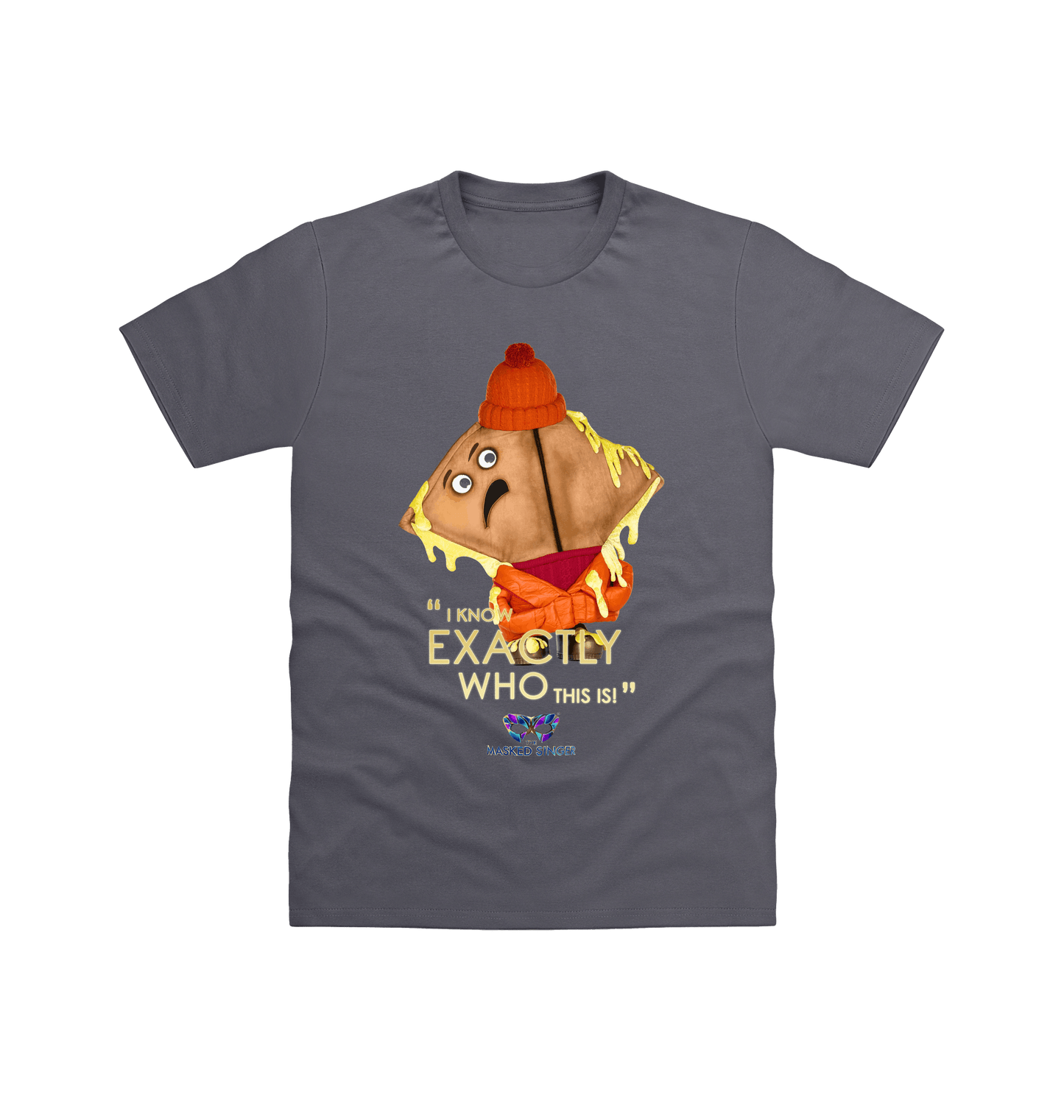 Charcoal Printed T-shirt Front