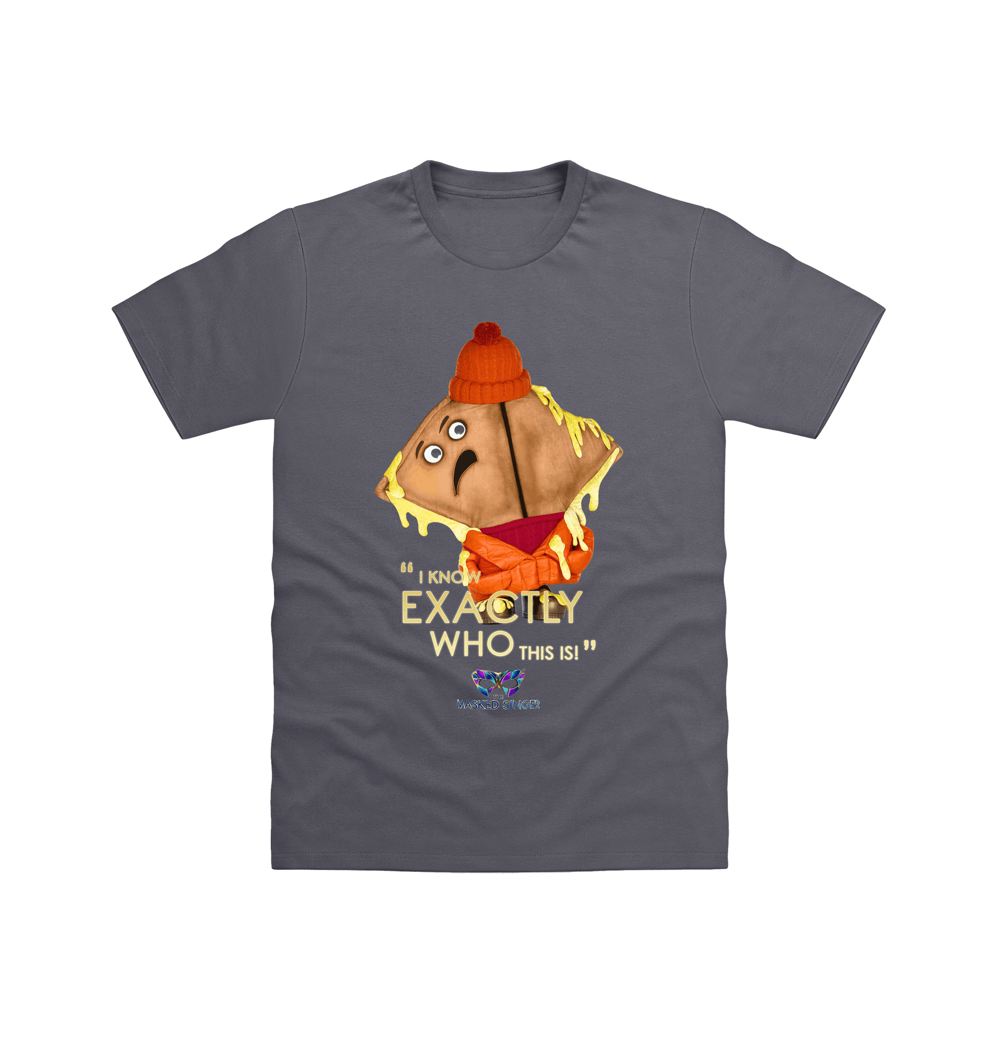 Charcoal Printed T-shirt Front