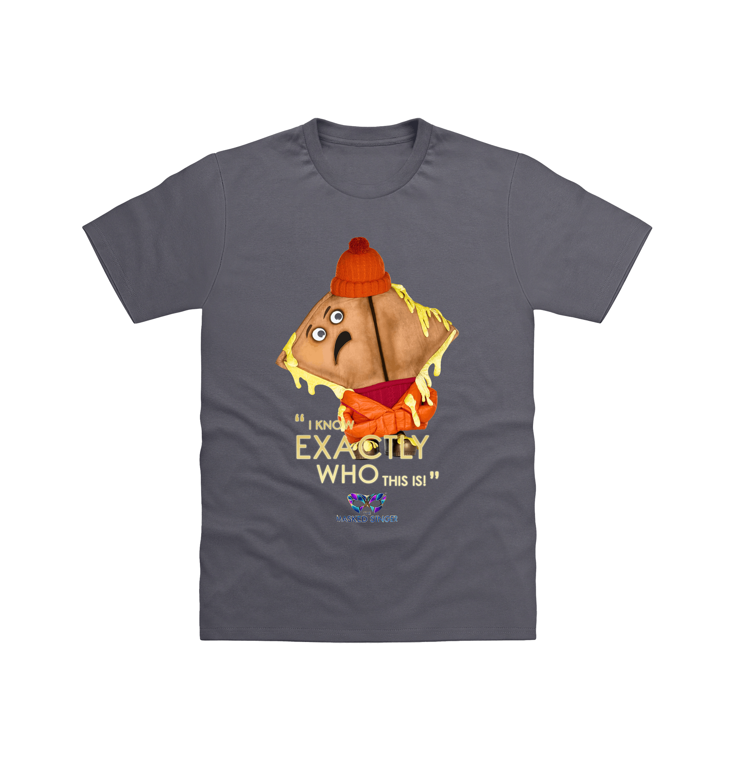 Charcoal Printed T-shirt Front