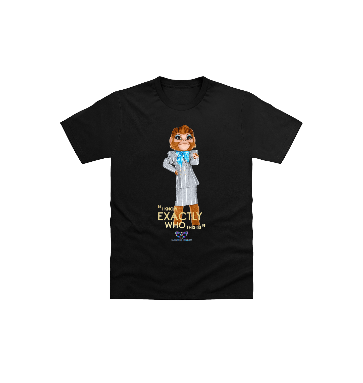 Black Printed Kids T-Shirt Front