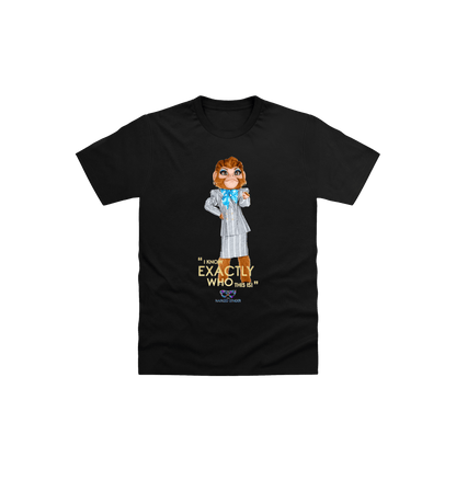 Black Printed Kids T-Shirt Front