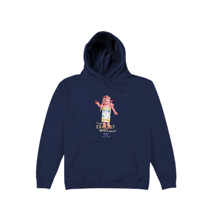 Oxford Navy Printed Hoody Front