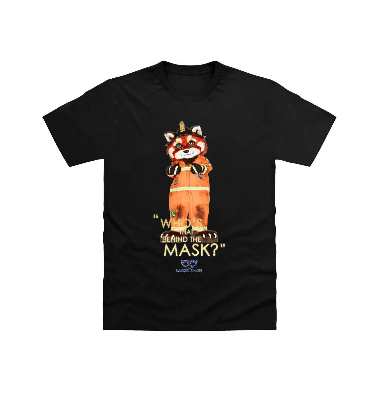 Black Printed T-shirt Front