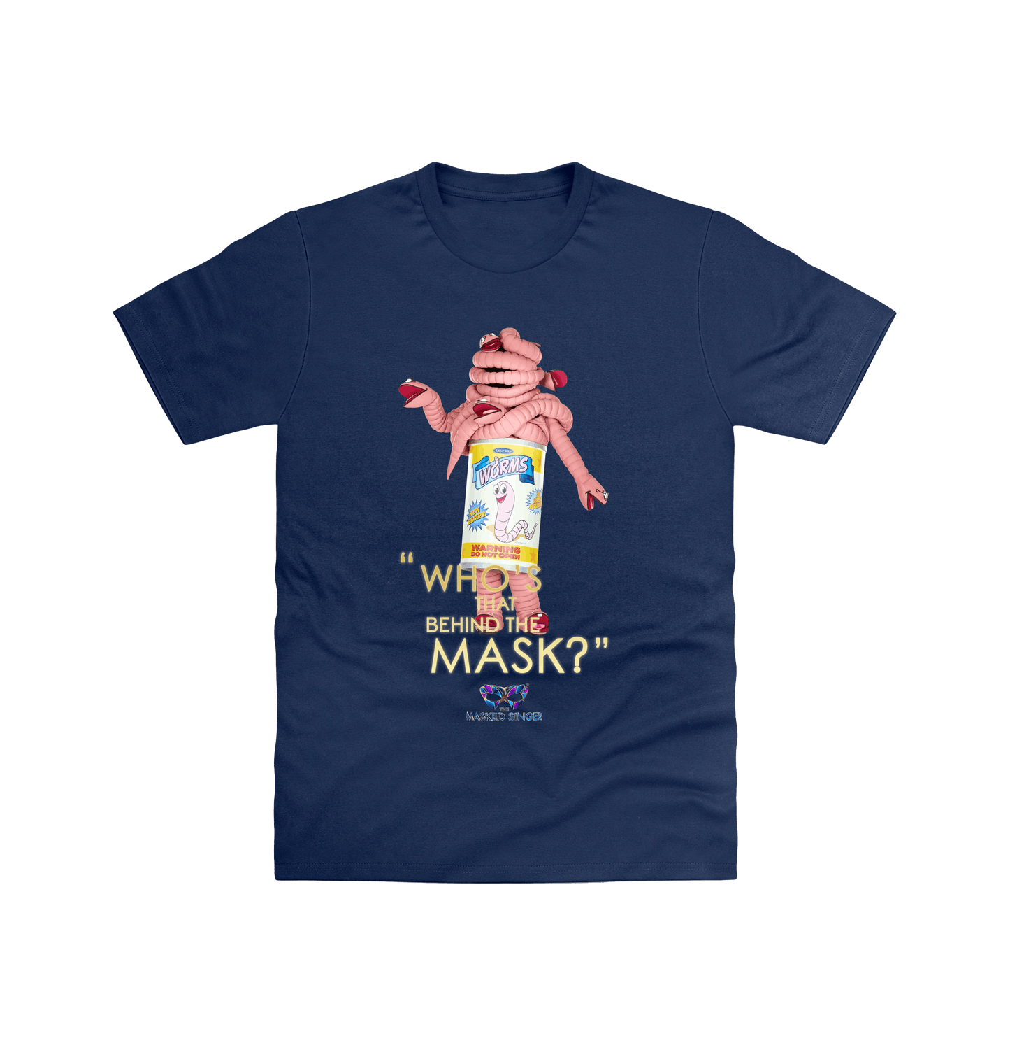 Navy Printed T-shirt Front