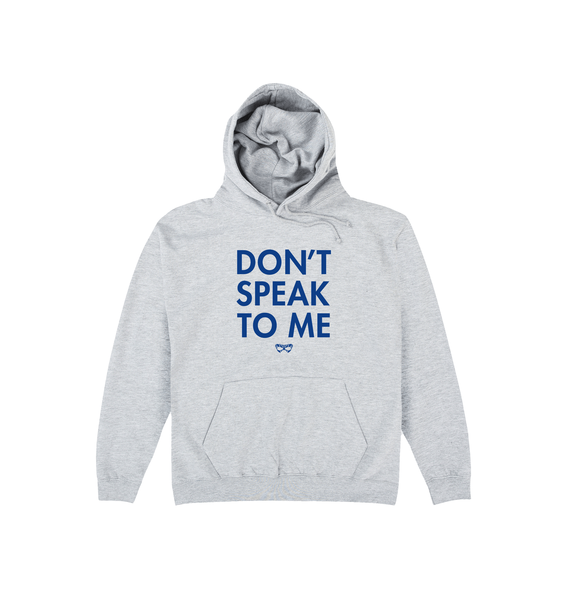 Heather Grey Printed Hoody Front