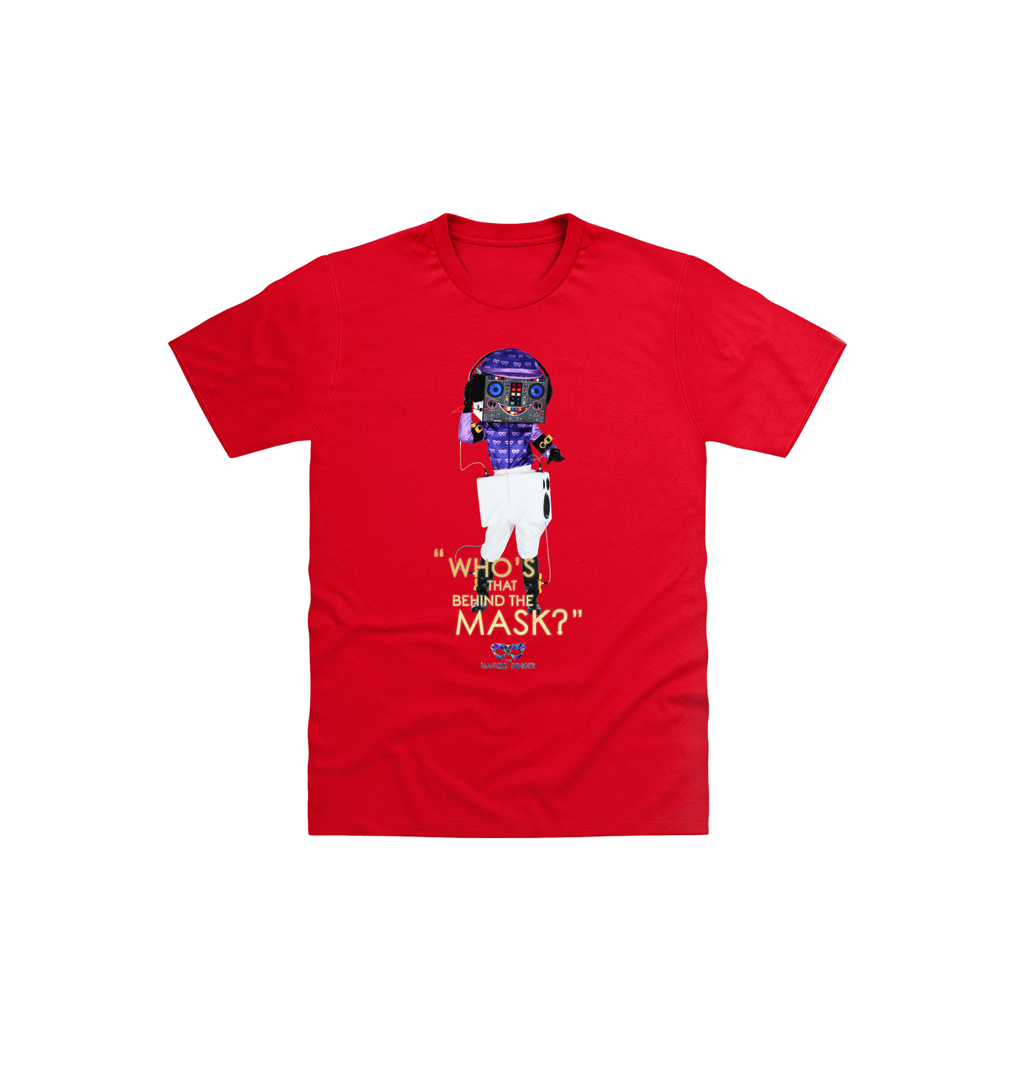 Red Printed Kids T-Shirt Front