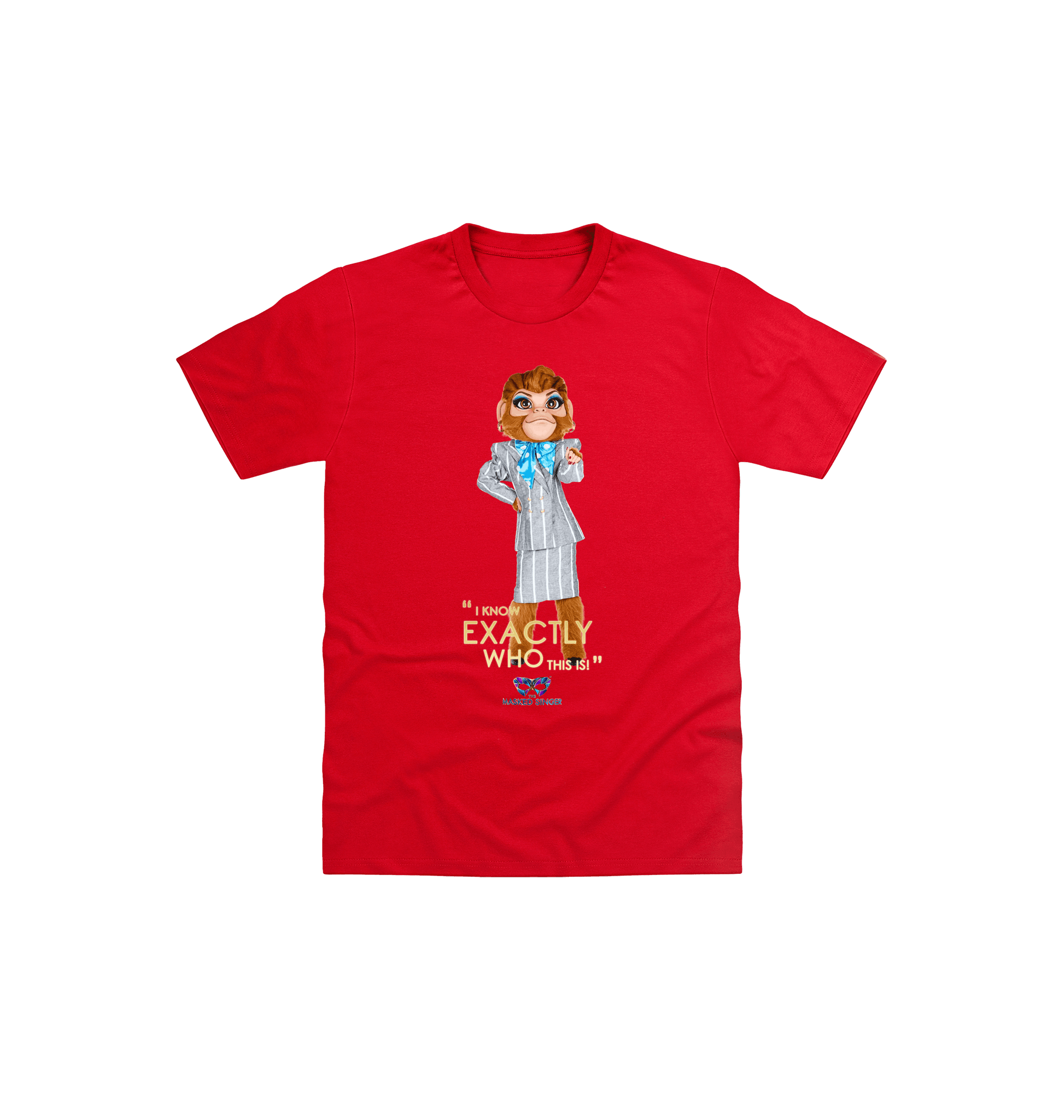 Red Printed Kids T-Shirt Front