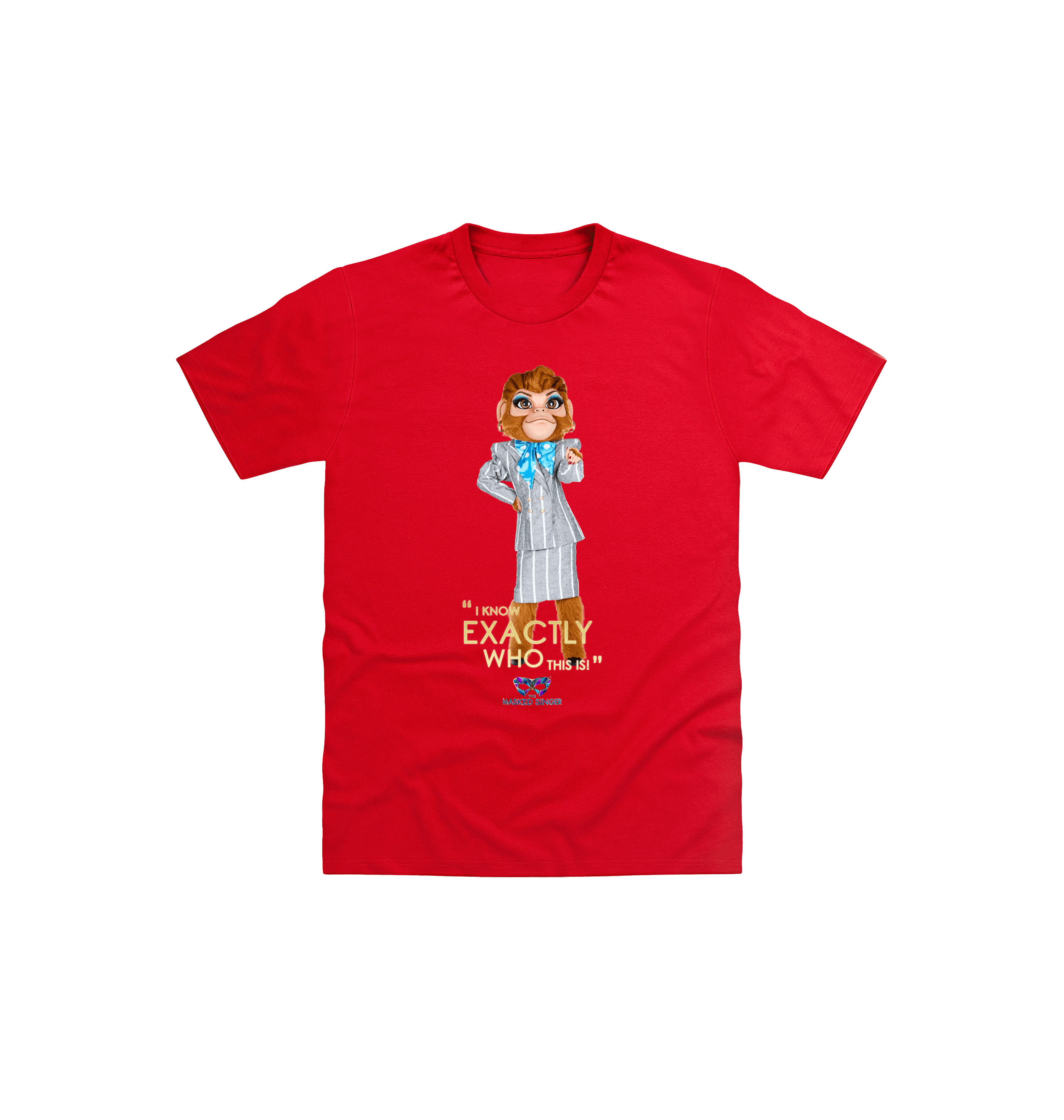 Red Printed Kids T-Shirt Front