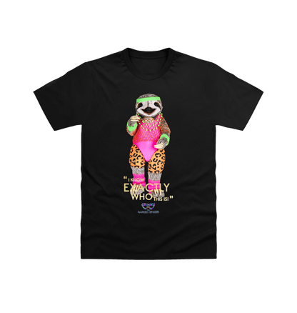 Black Printed T-shirt Front