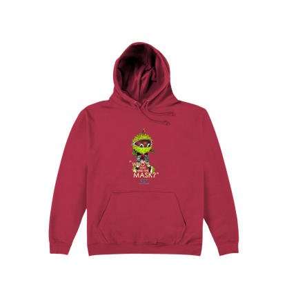 Brick Red Printed Hoody Front