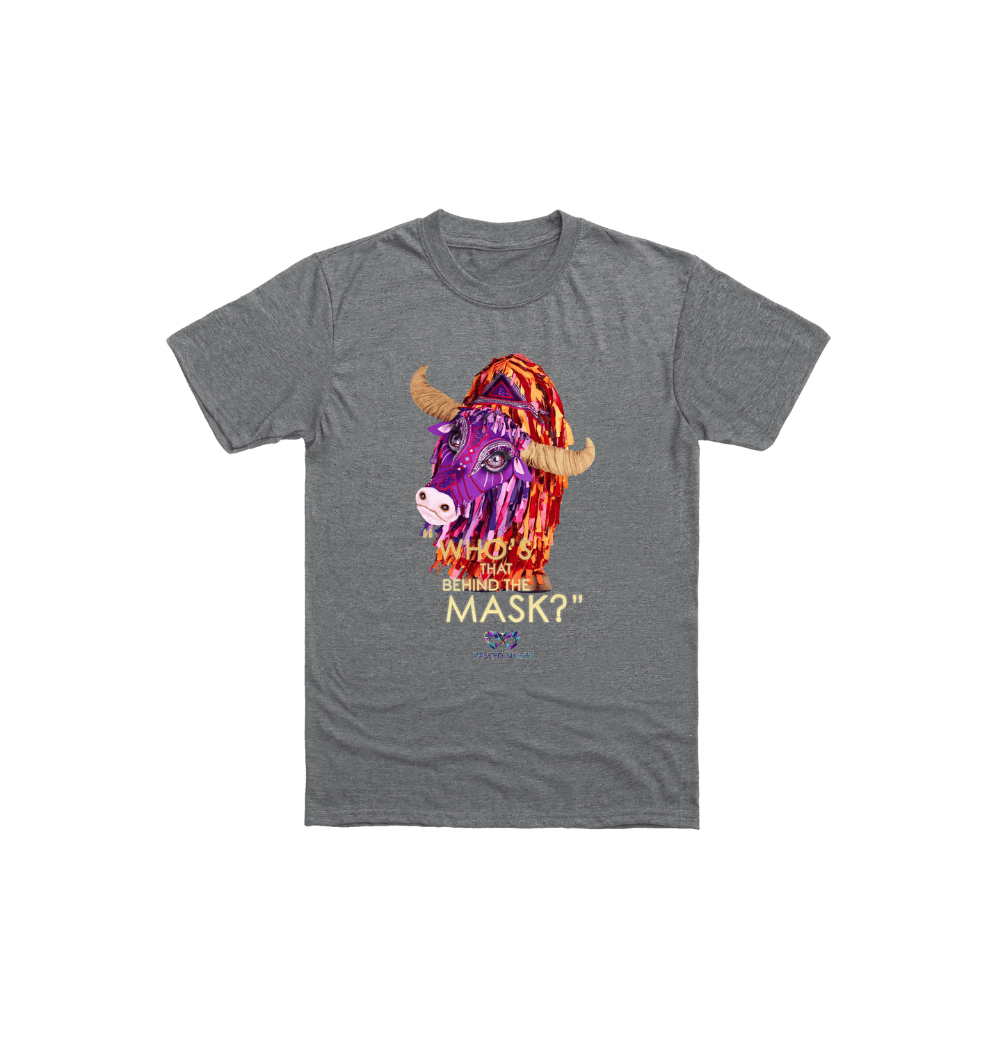 Graphite Heather Printed Kids T-Shirt Front