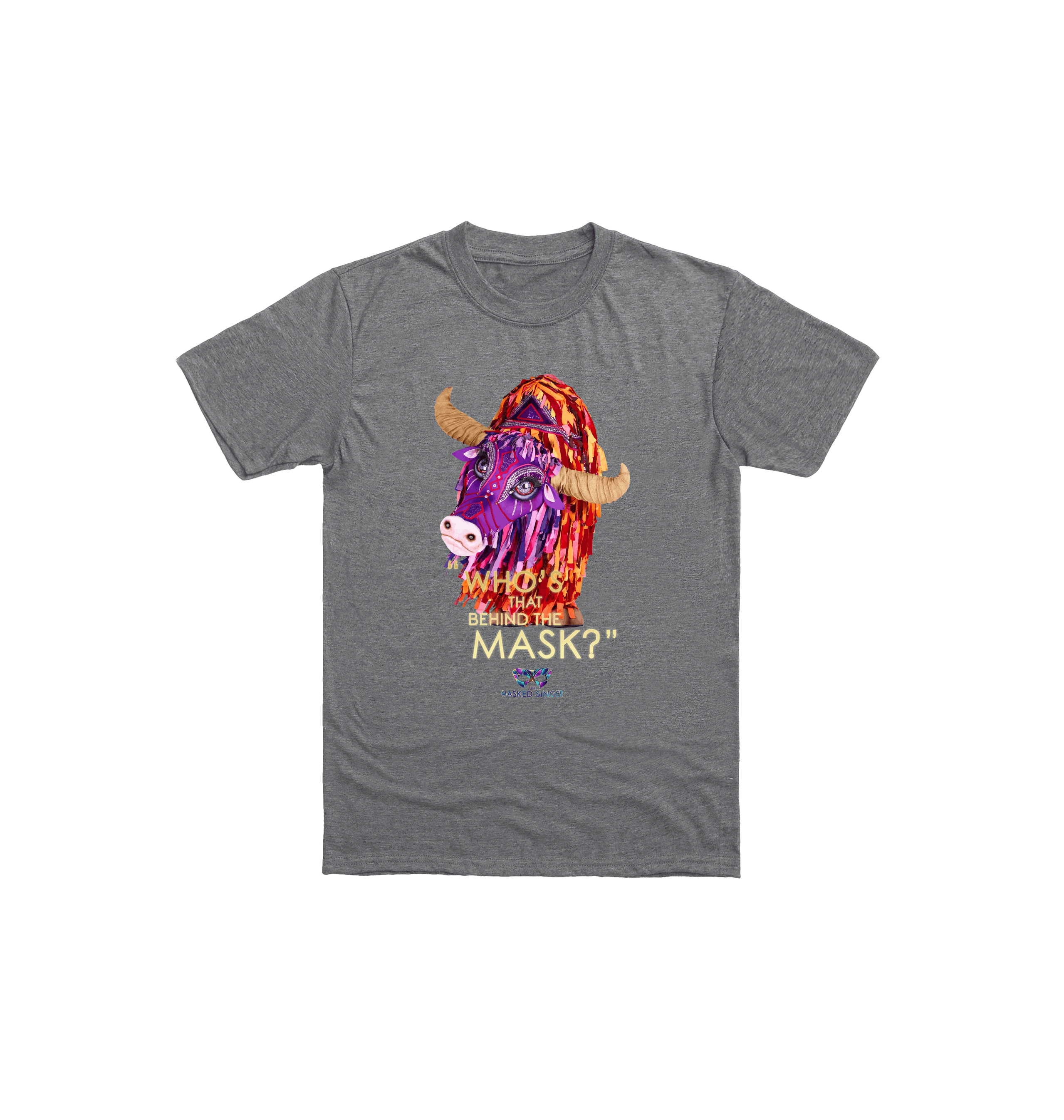 Graphite Heather Printed Kids T-Shirt Front