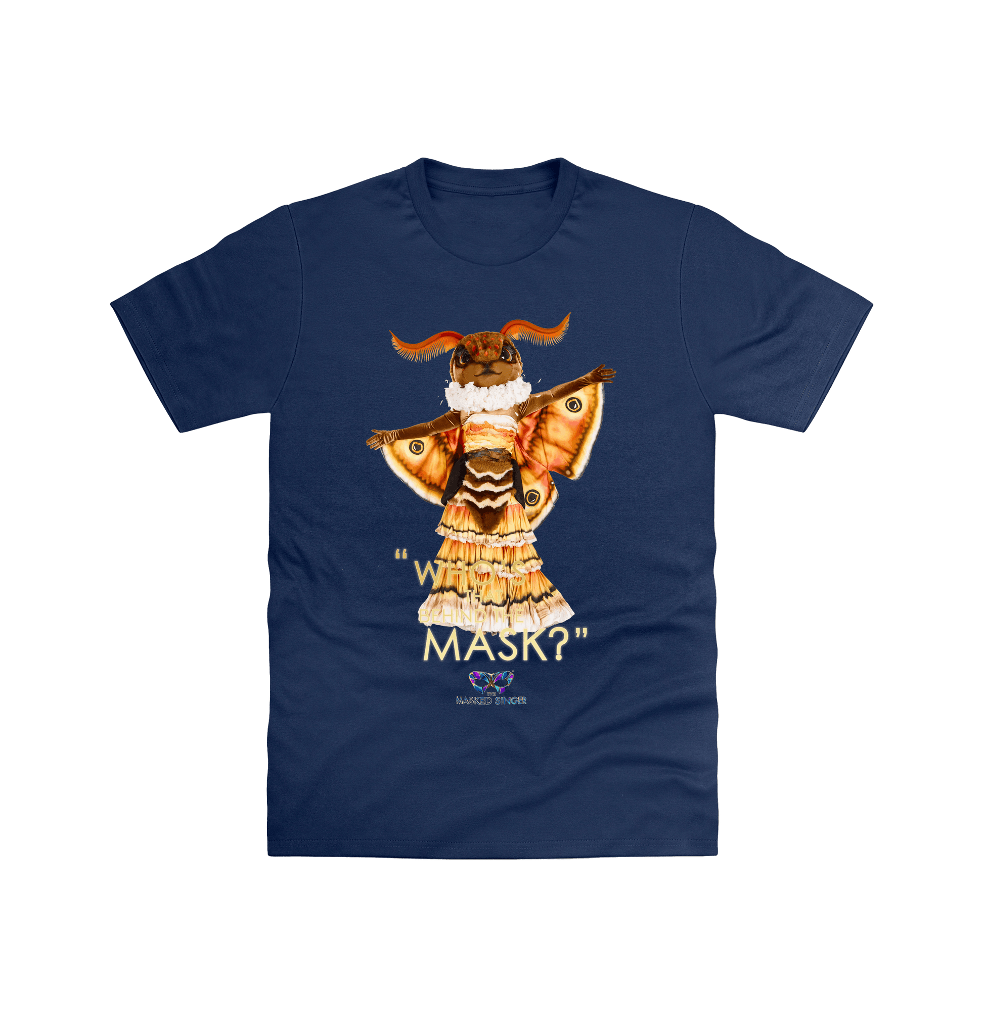 Navy Printed T-shirt Front