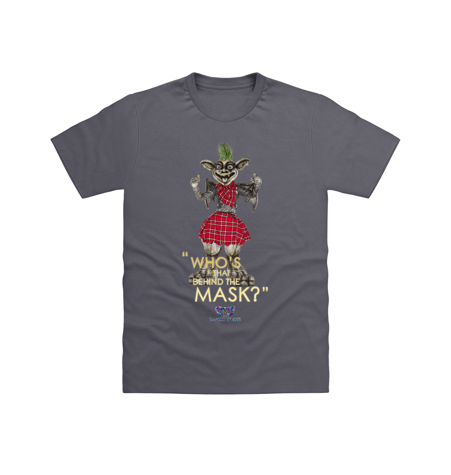 Charcoal Printed T-shirt Front