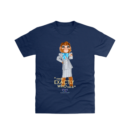 Navy Printed T-shirt Front