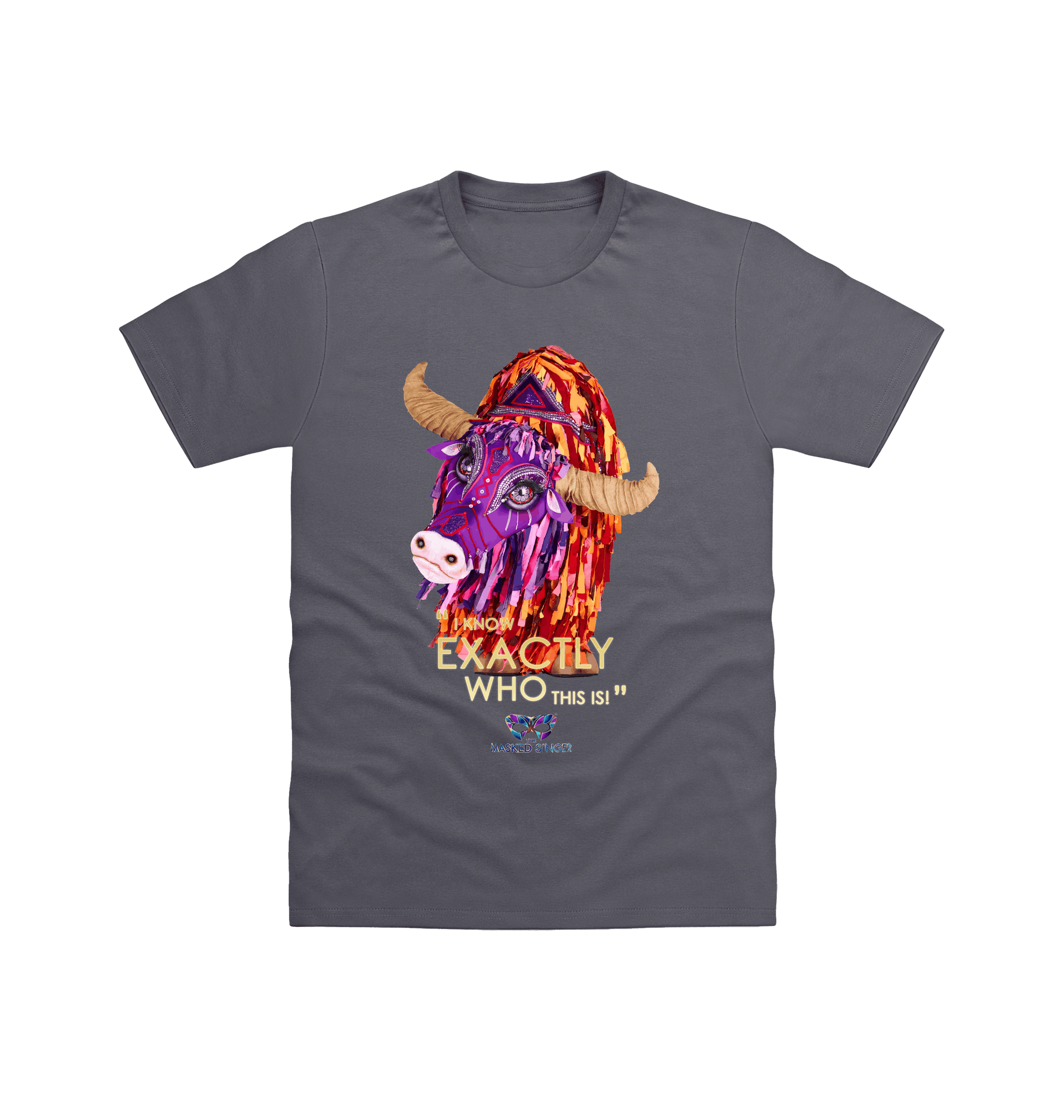 Charcoal Printed T-shirt Front