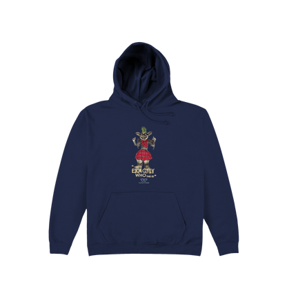 Oxford Navy Printed Hoody Front