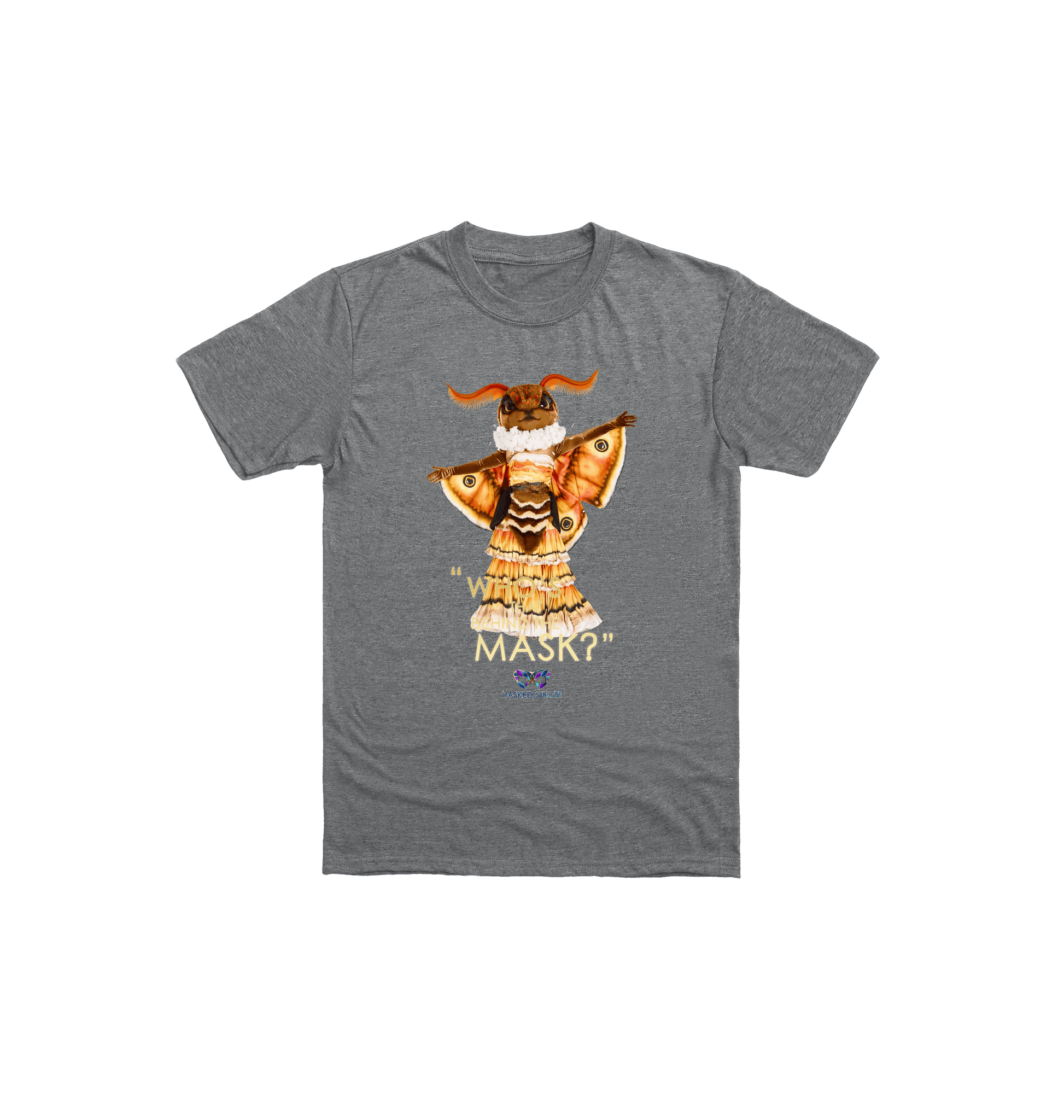 Graphite Heather Printed Kids T-Shirt Front