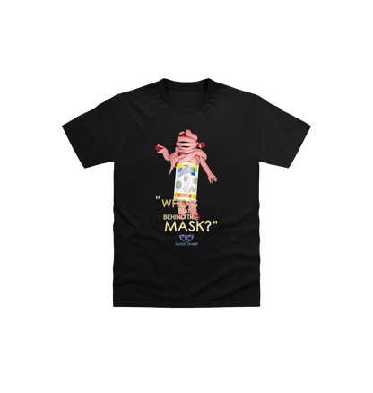 Black Printed Kids T-Shirt Front
