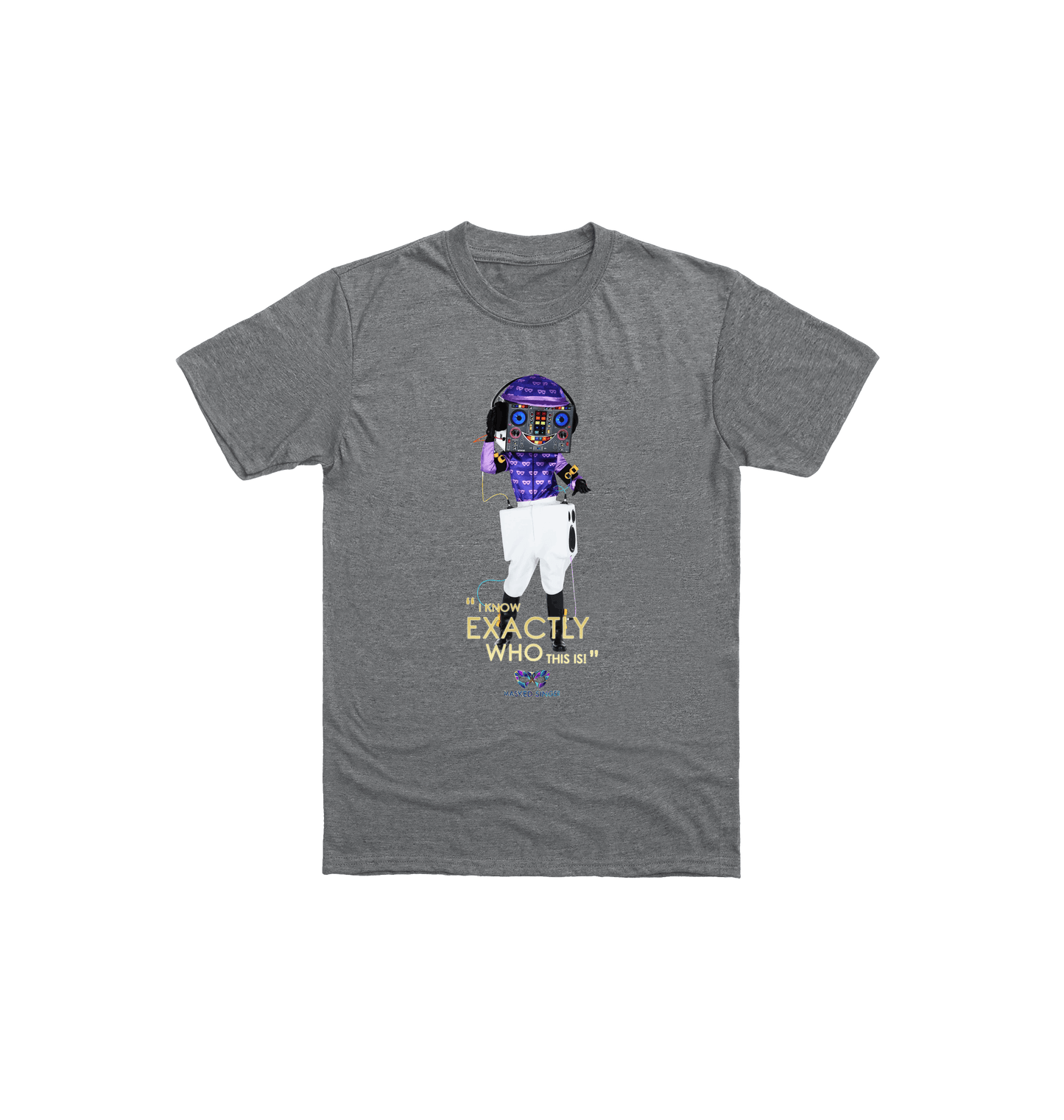 Graphite Heather Printed Kids T-Shirt Front