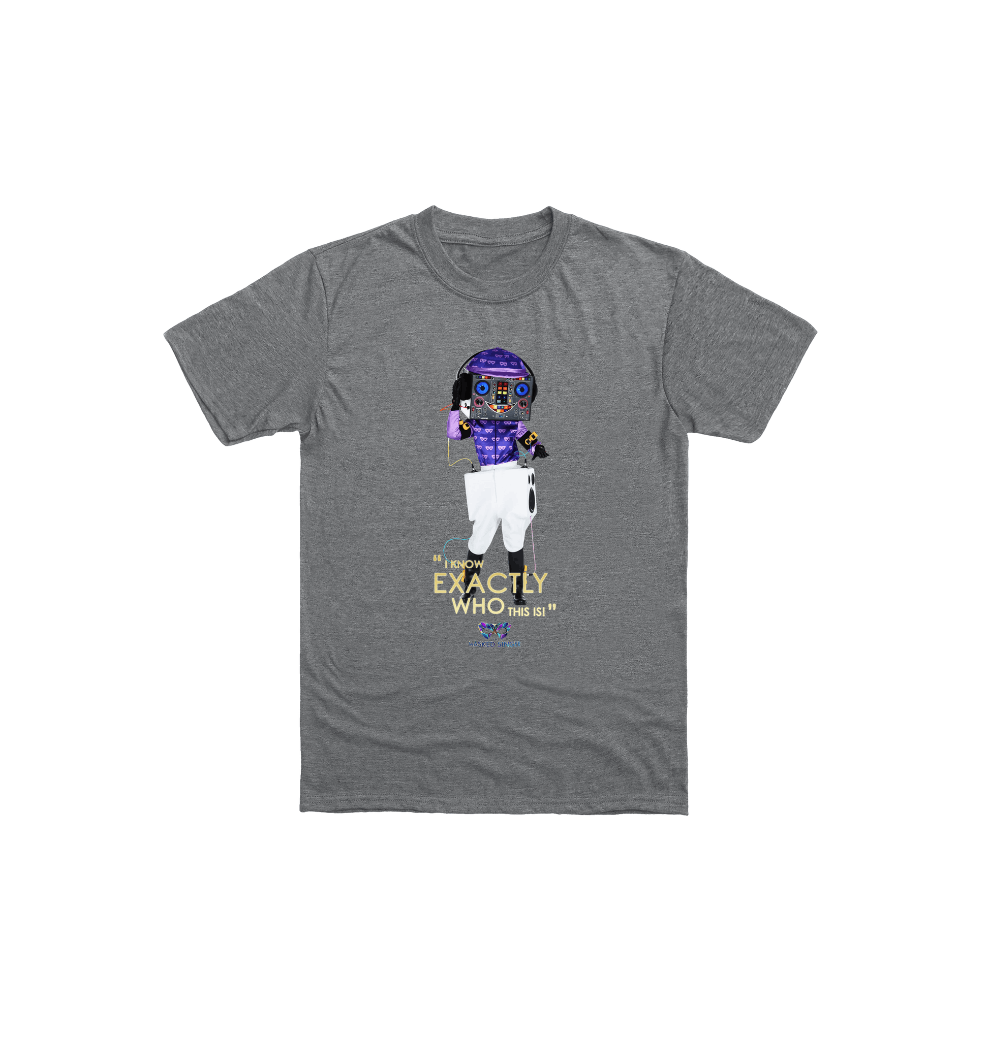 Graphite Heather Printed Kids T-Shirt Front