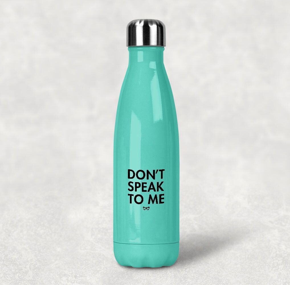 Silver Water Bottle Front